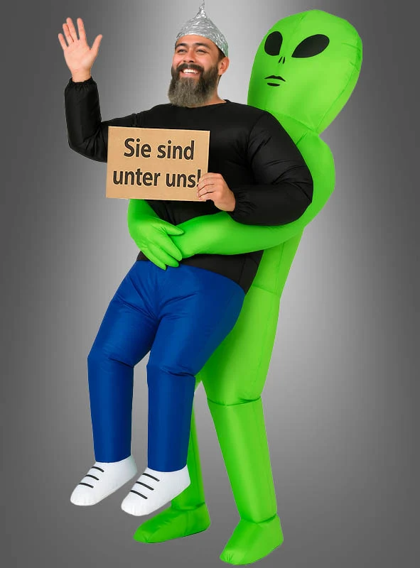 Aufblasbares Alien Kostüm Erwachsene
