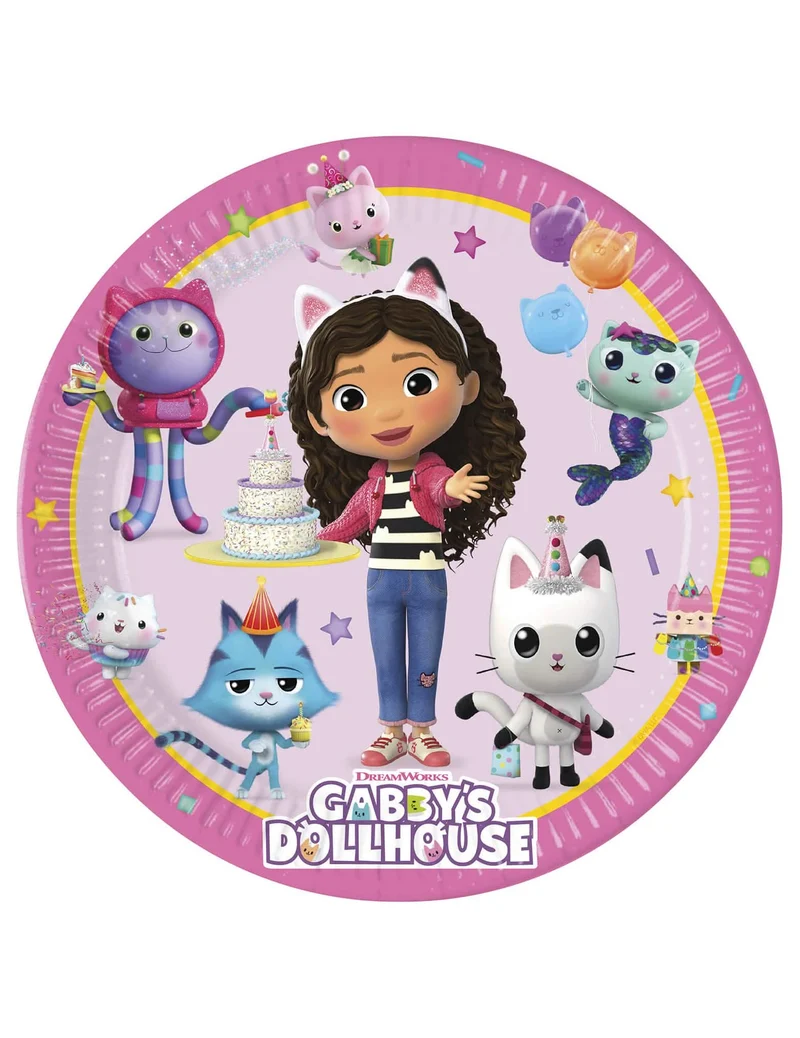 8 Teller Gabby's Dollhouse™ 23 cm