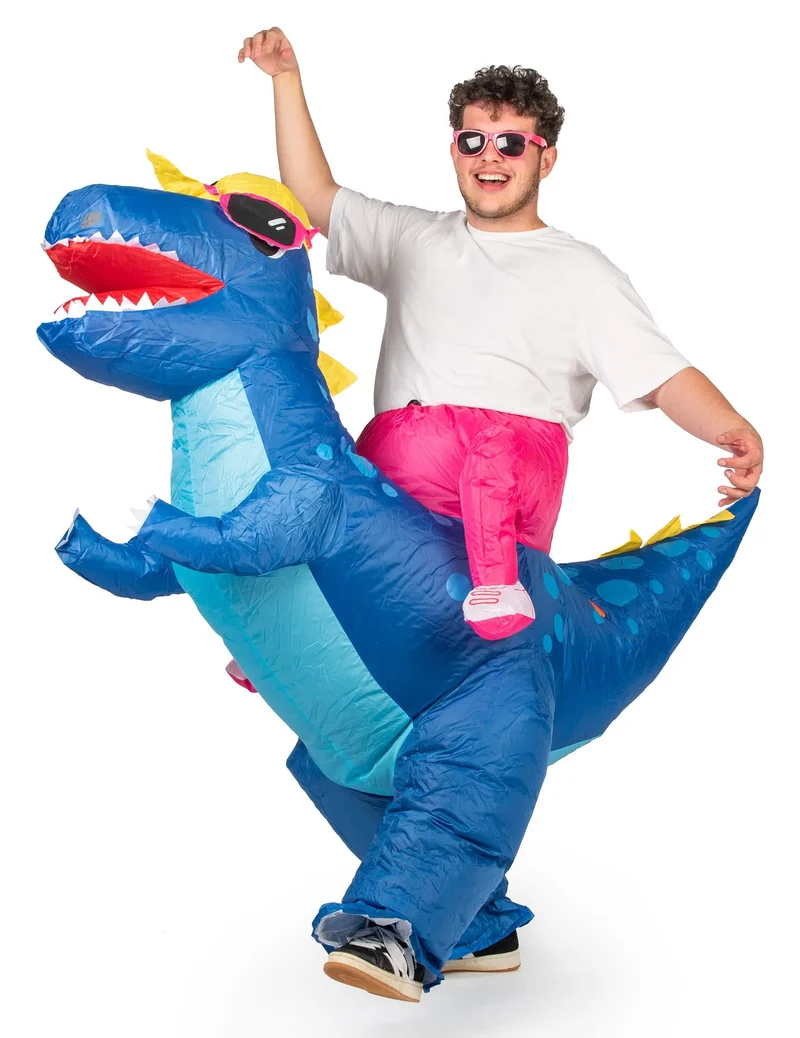 Aufblasbares Dinosaurierkostüm für Erwachsene