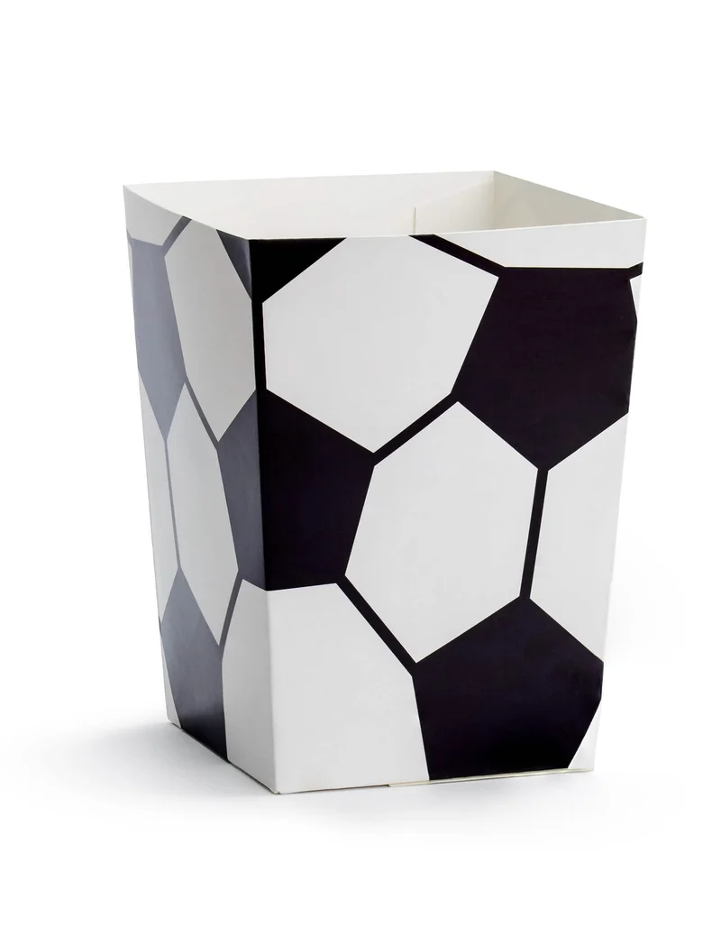 6 Fußball Popcorn-Boxen