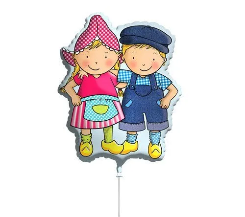 Fien und Teun Folienballon, leer, 60 cm