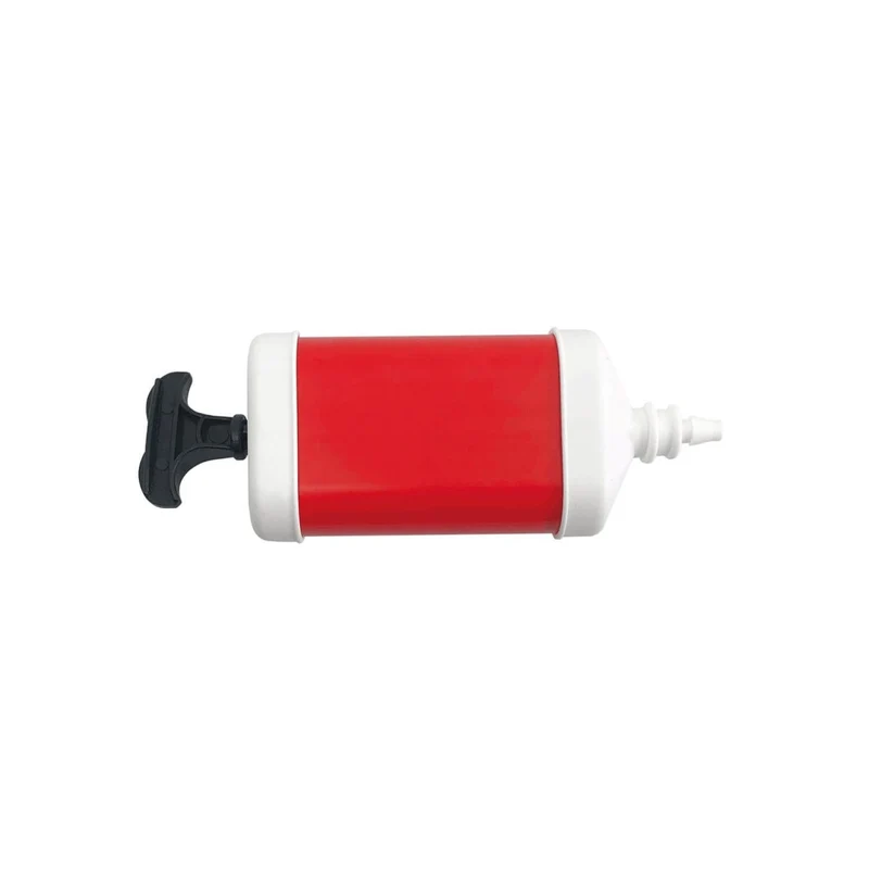 Rote Ballonpumpe Plastik