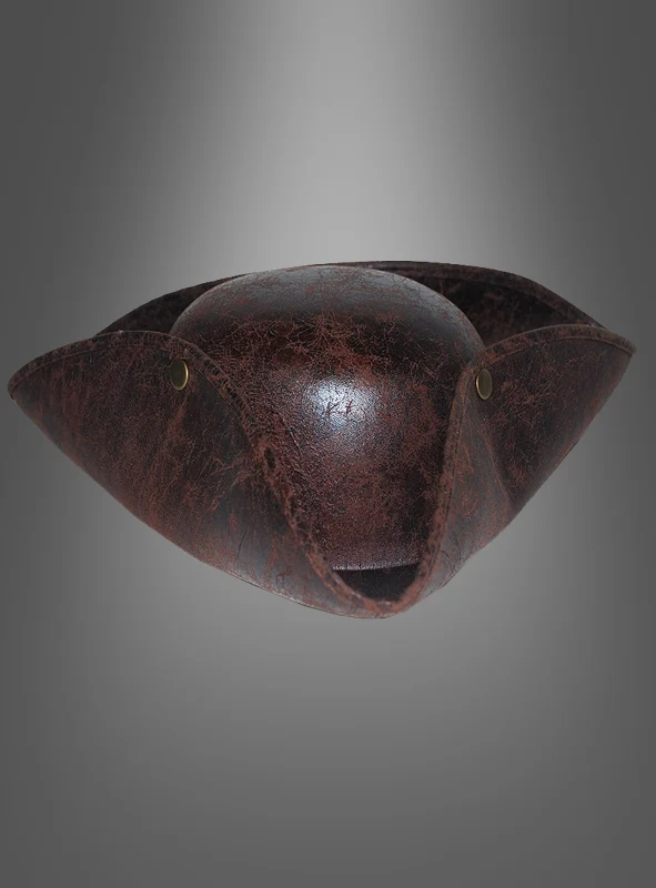 Piratenhut in Antik-Lederoptik