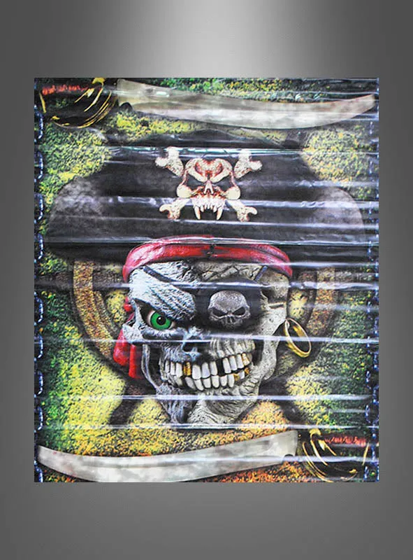 Farbiges Piratenbanner 120x55cm