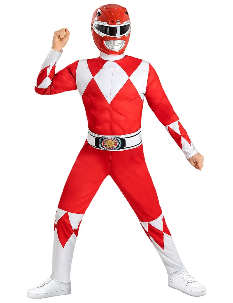 Power Ranger Muskel Kostüm kinder rot