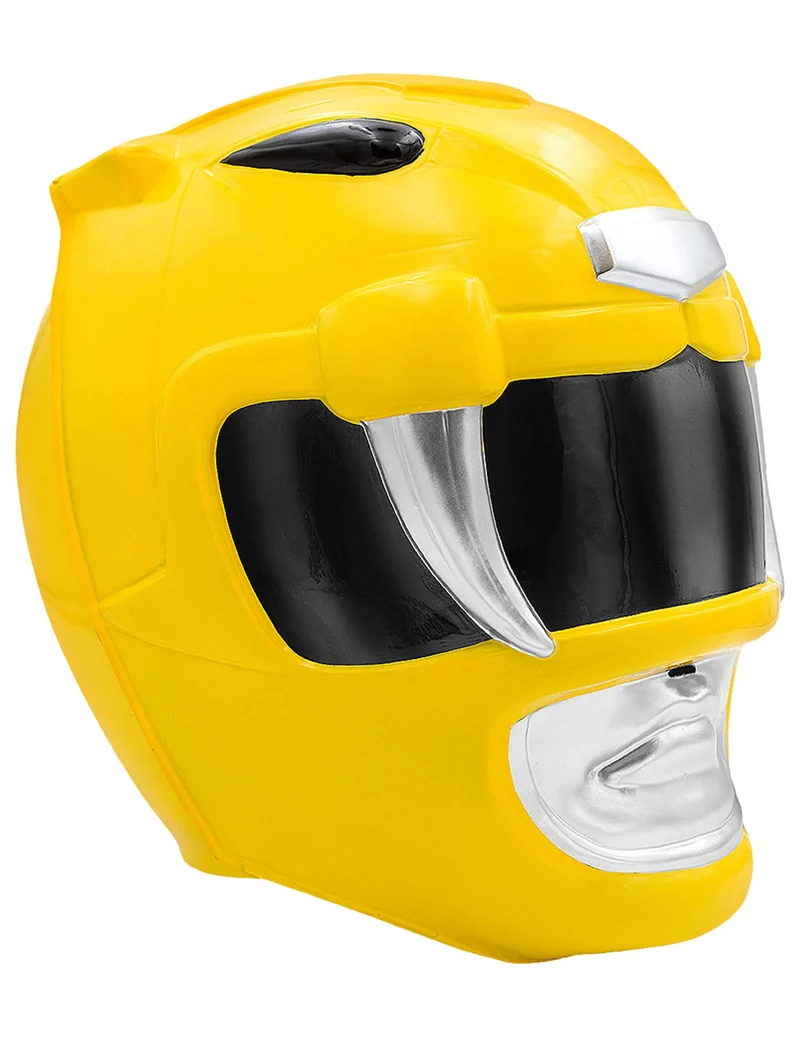 Maske Power Ranger™ Gelb für Erwachsene