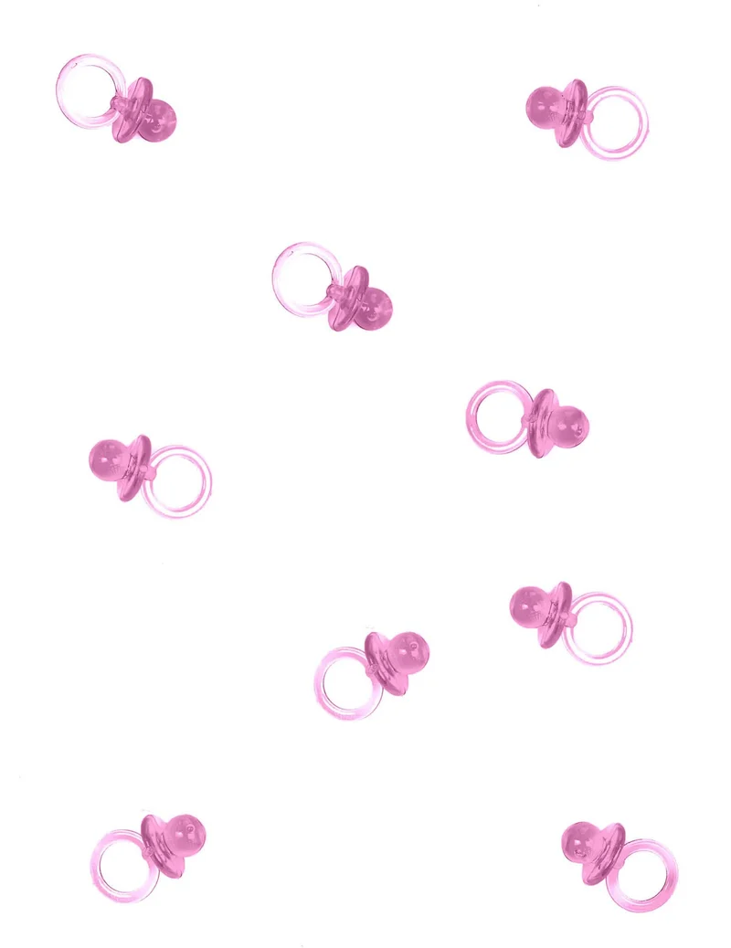 18er-Set Kleine transparente rosa Lutscher
