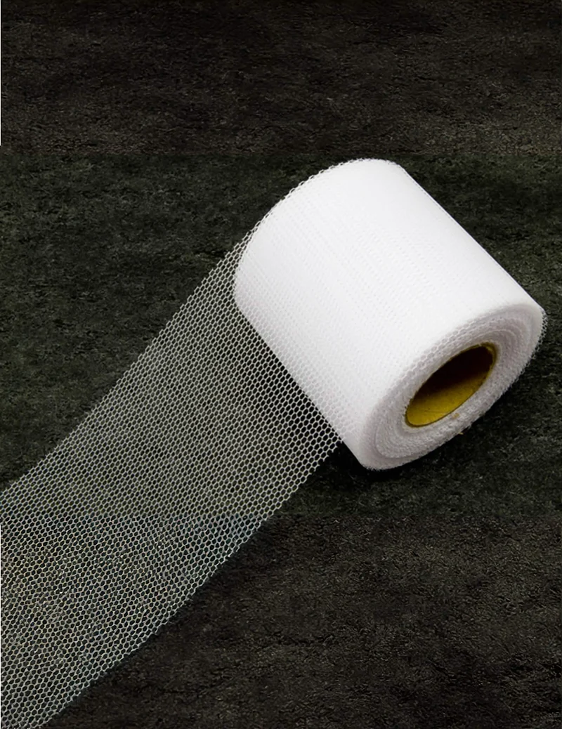 Weißer Tüllrolle 20 Meter und 8 cm