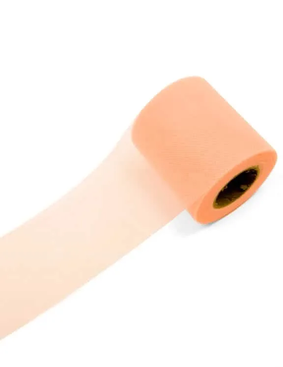 Pfirsich-Tüllrolle 20 Meter x 8 cm