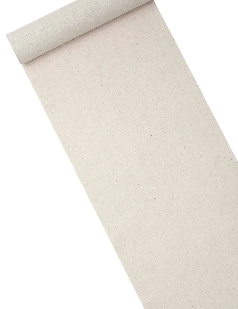 Tischläufer Leinenoptik 27,5 cm x 5 m Natur-Effekt