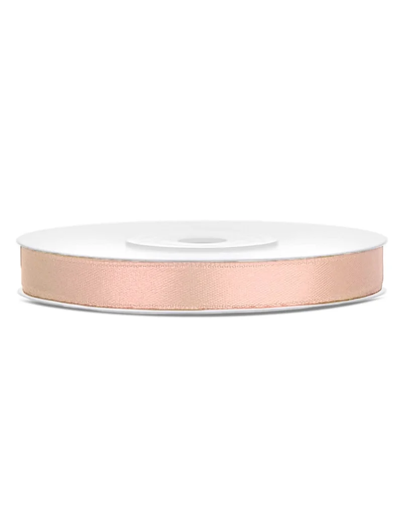 Satinband pfirsichfarben Geschenkband 0,6 cm x 25 m