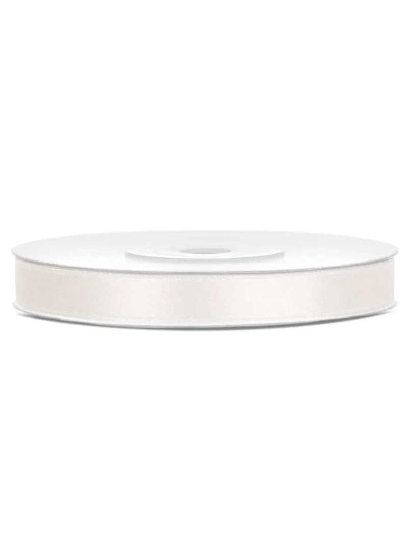 Satinband cremefarben Geschenkband 0,6 cm x 25 m