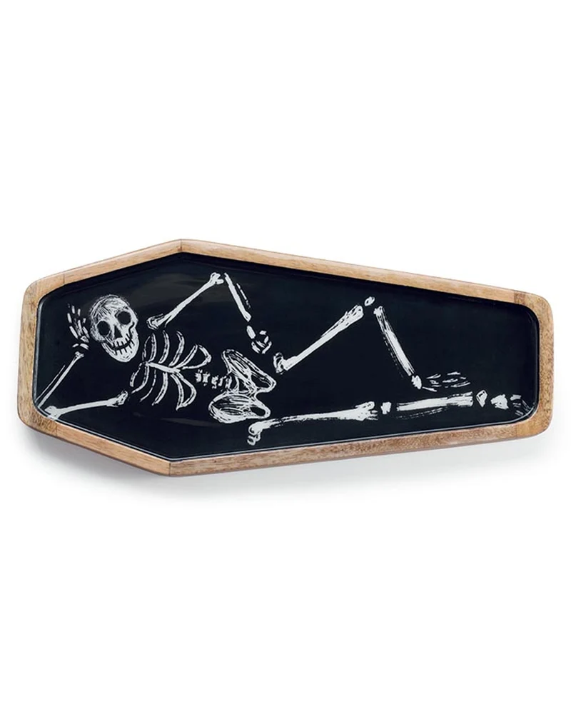 Funny Bones Serviertablett in Sargform 46cm