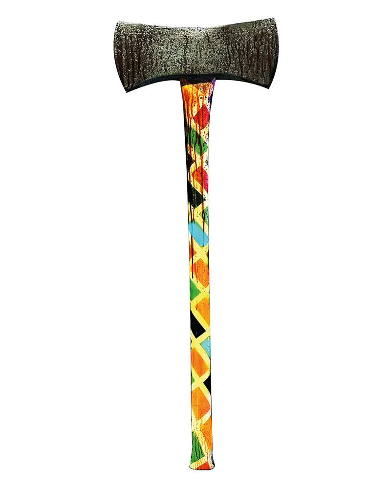Bunte Killer Clown Axt 73cm