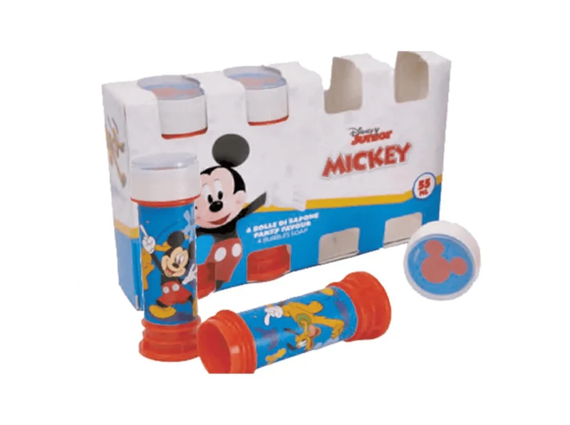 Mickey-Mouse-Seifenblasenflüssigkeit 55 ml, 4er-Pack