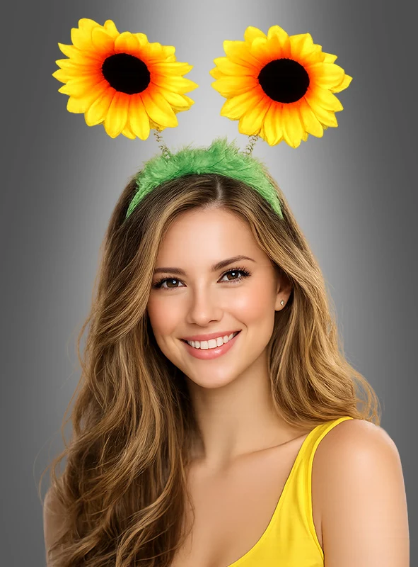 Haarreif mit Sonnenblumen