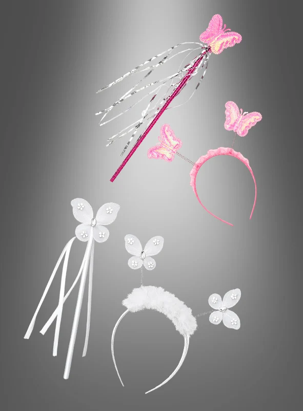 Schmetterling Haarreif und Stab