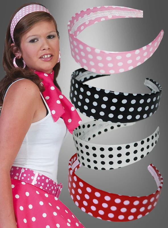 50er Jahre Haarreif mit Punkten