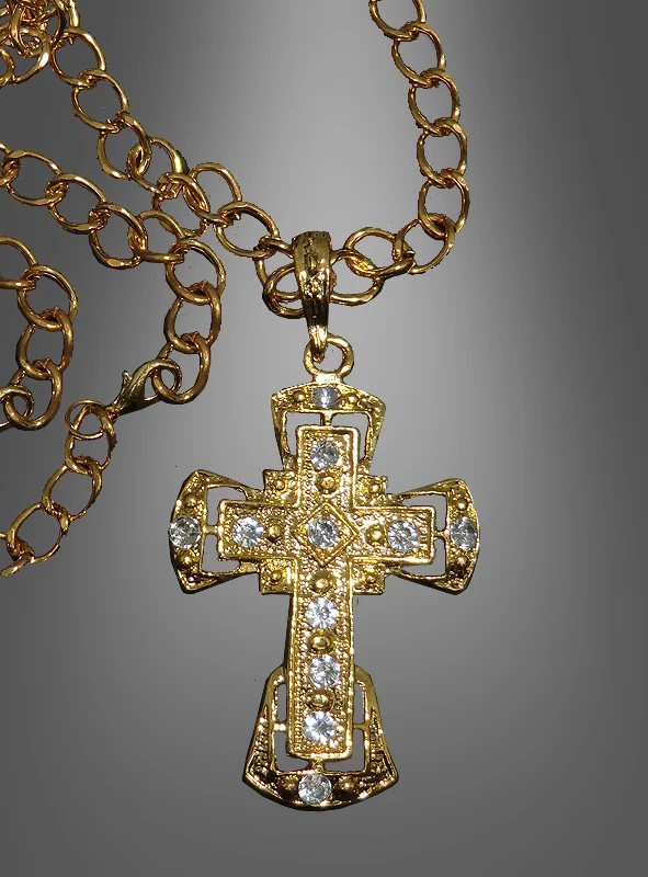Deluxe Kreuz Medaillon mit Kette