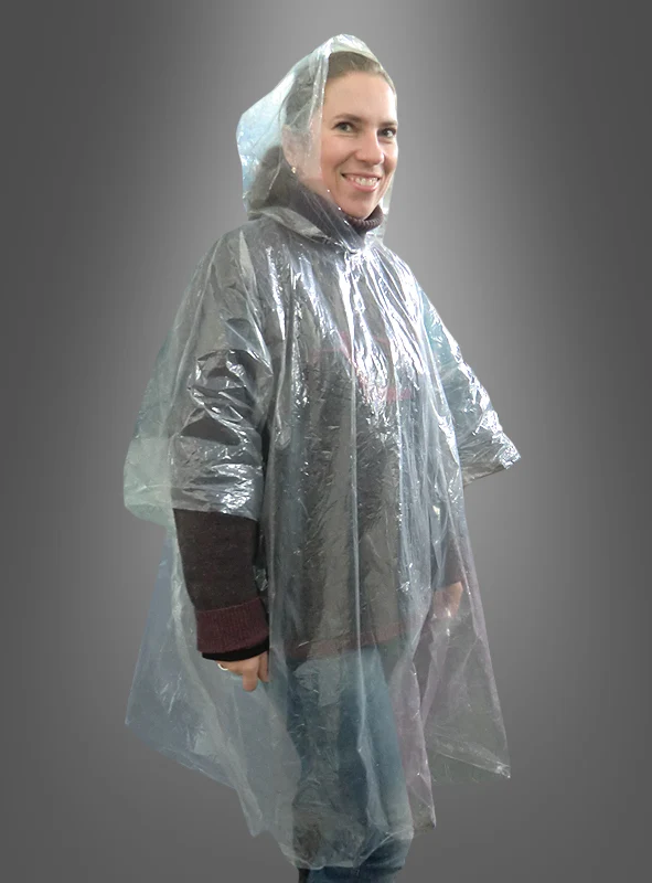 Transparentes Regencape Poncho