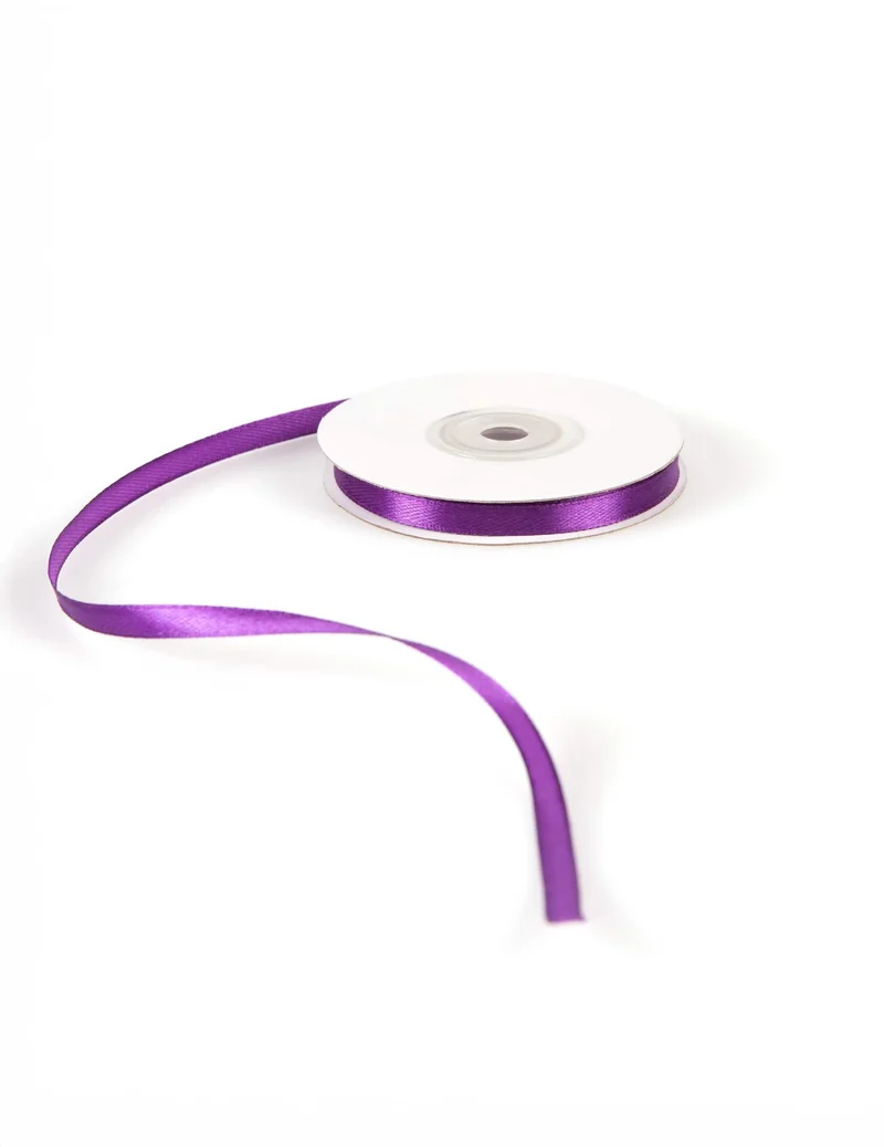 Lila Satinband Geschenkband 0,6 cm x 25 m