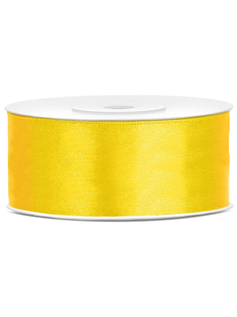 Satinband Zitronengelb 2,5 cm x 25 m
