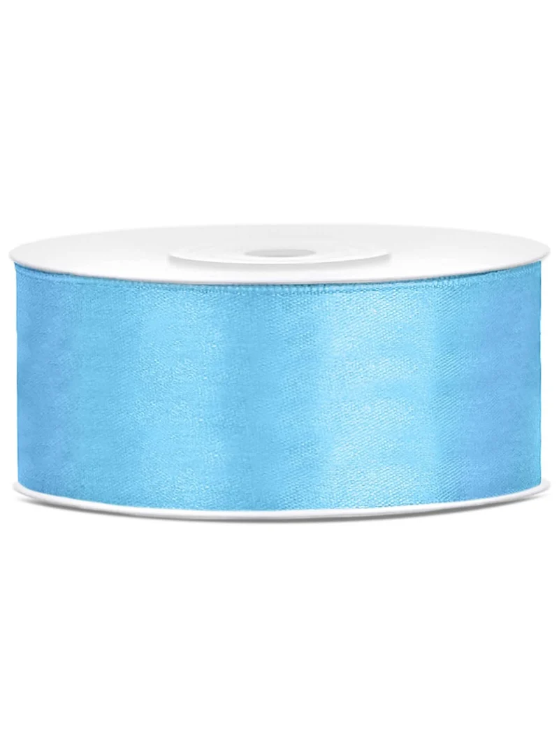 Satinband himmelblau 2,5 cm x 25 m