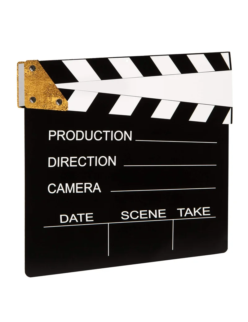 Filmklappen-Dekoration 28 x 28,5 cm aus personalisierbarer Pappe