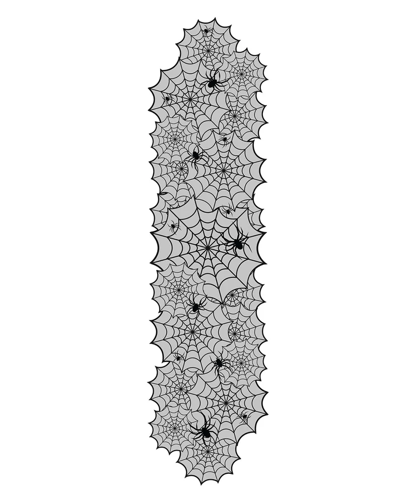 Spinnweben Tischläufer aus Spitze 45x183cm