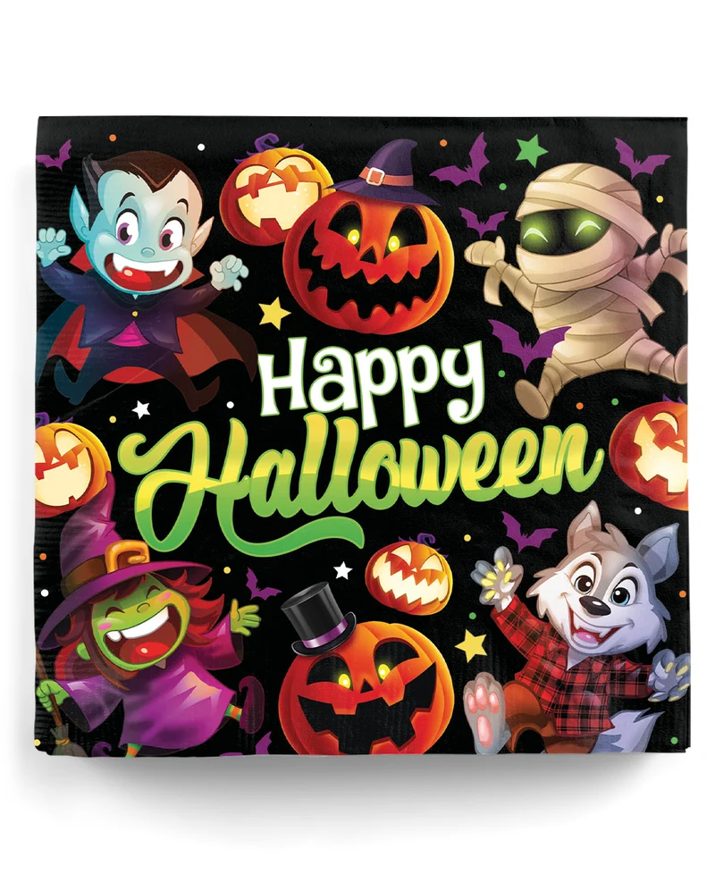 Happy Halloween Monster Servietten 20 St.