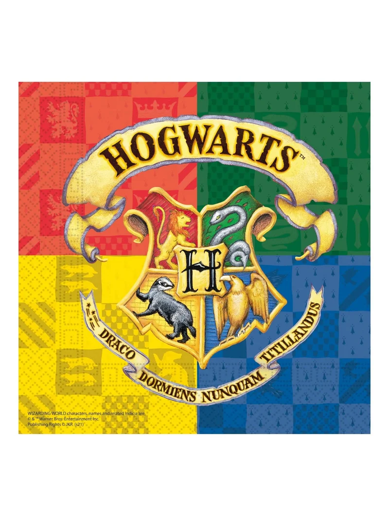 Harry Potter™-Servietten Hogwarts Zauberlehrling 20 Stück bunt 33 x 33 cm