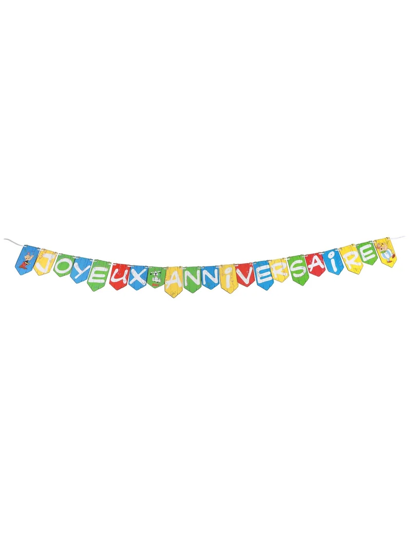Asterix™ Happy Birthday Girlande 250 cm