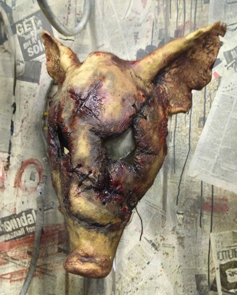 Verfaulte Schweinekopf Maske