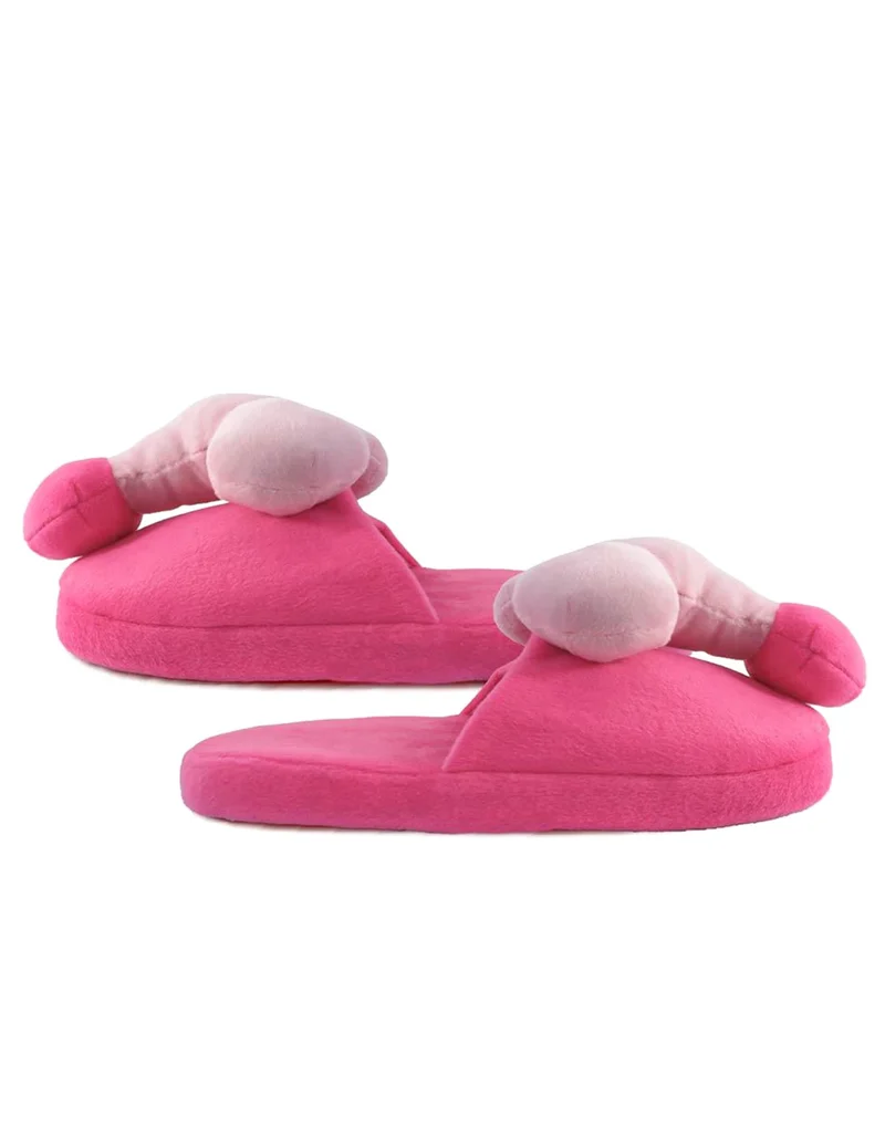 Lustige Penis-Pantoffeln für Erwachsene rosa
