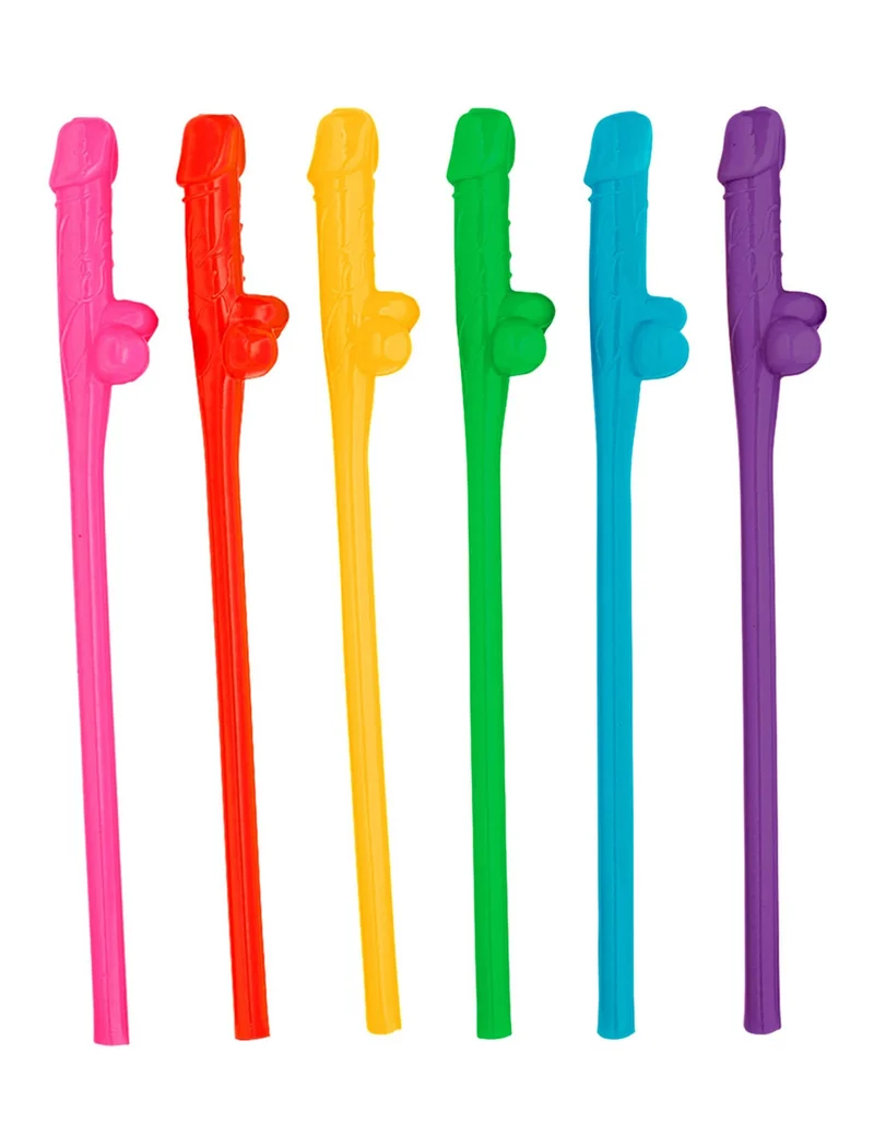 6 Penis Strohhalme