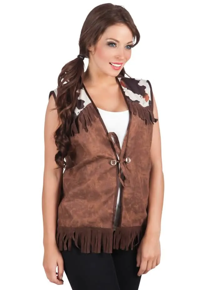 Western-Jacke in Braun für Frauen