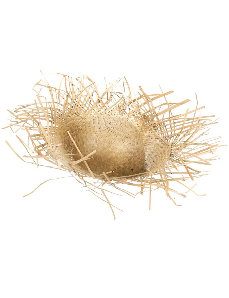 Urlaubs-Strohhut für Erwachsene beige