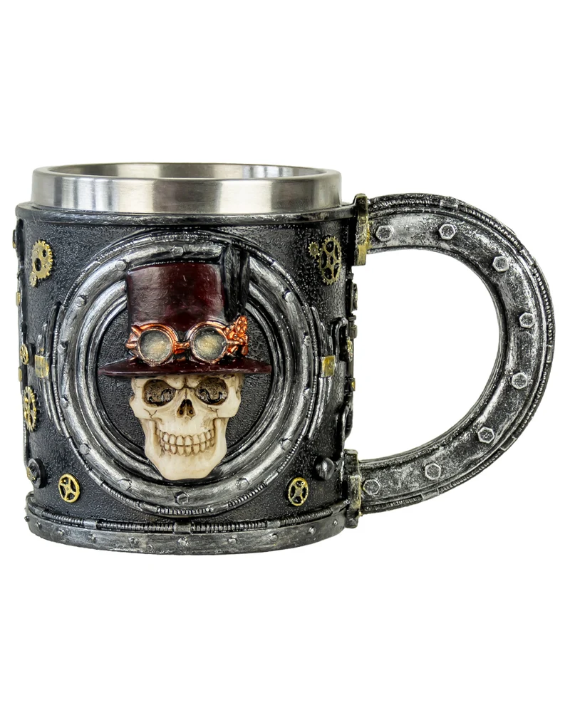 Totenschädel Steampunk Krug 14cm
