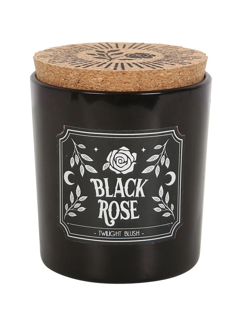 Schwarze Rose Gothic-Duftkerze