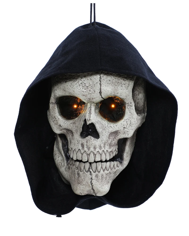 Sprechender Grim Reaper Schädel als Türklopfer
