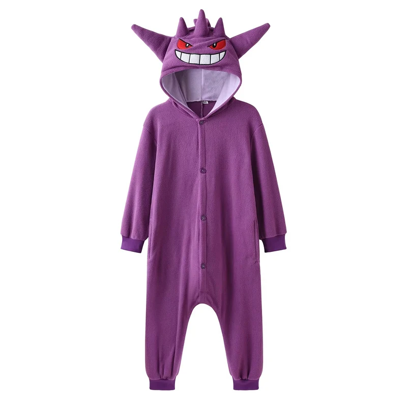 Gengar Onesie | Kostuum | Pyjama | Voor Kinderen & Volwassenen
