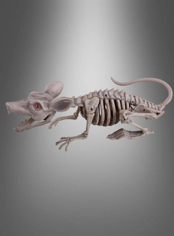 Große Ratte Skelett 38cm mit LED Augen