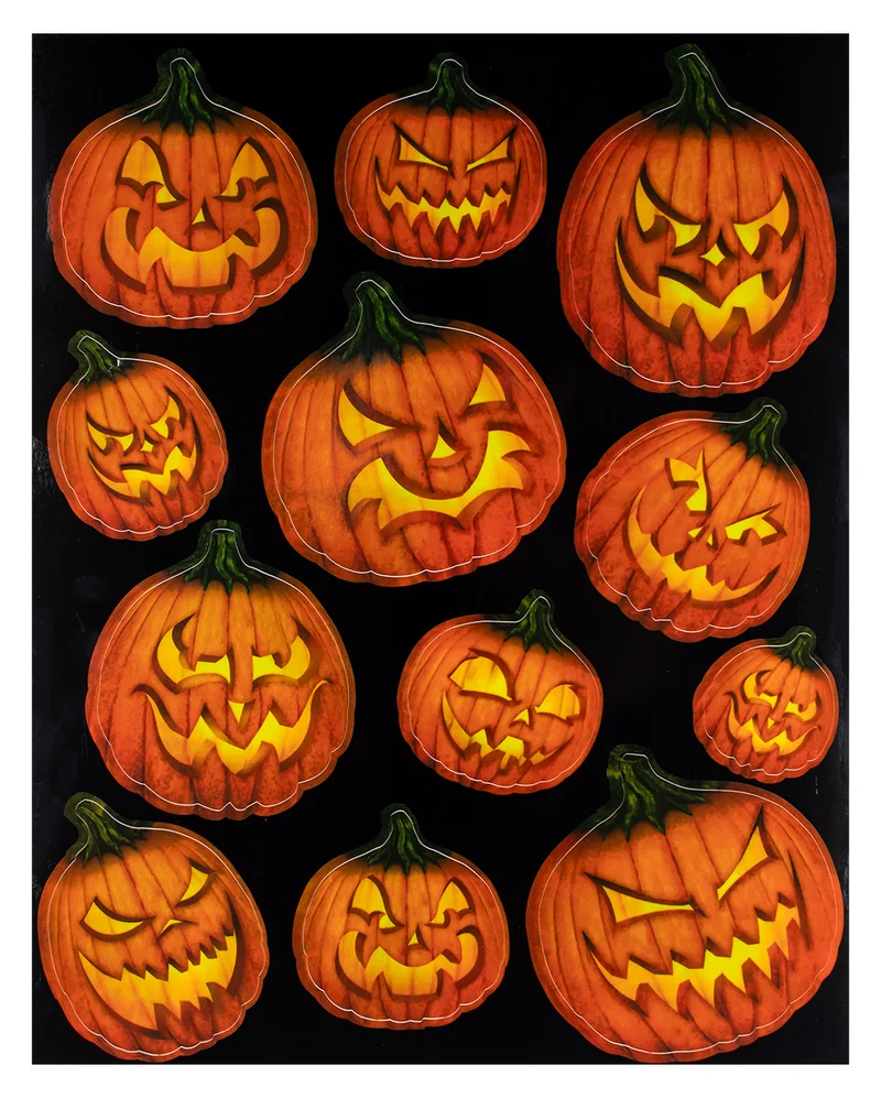 Halloween Kürbis Fenstersticker