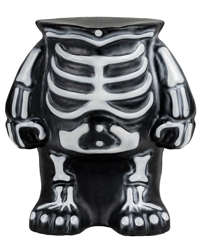 Liebenswerter Skelett Torso als Kürbis Ständer 27cm
