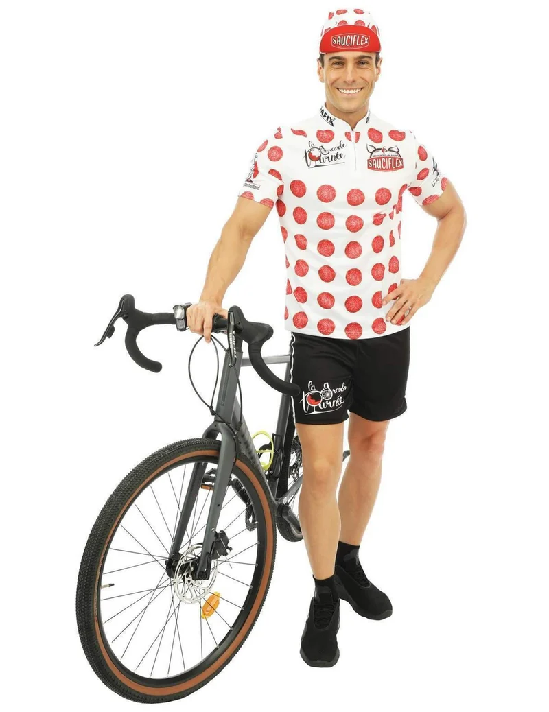 Witziges Salami Radsportkostüm für Herren