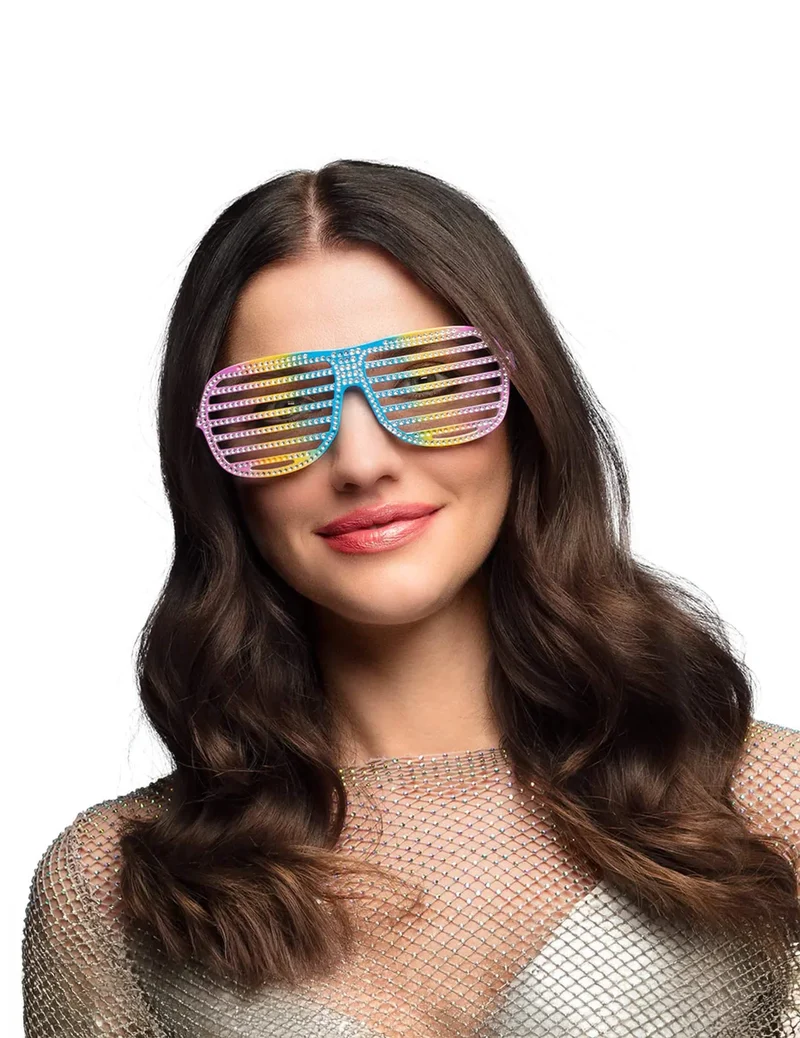 Regenbogen Brille für Erwachsene mit Streifen