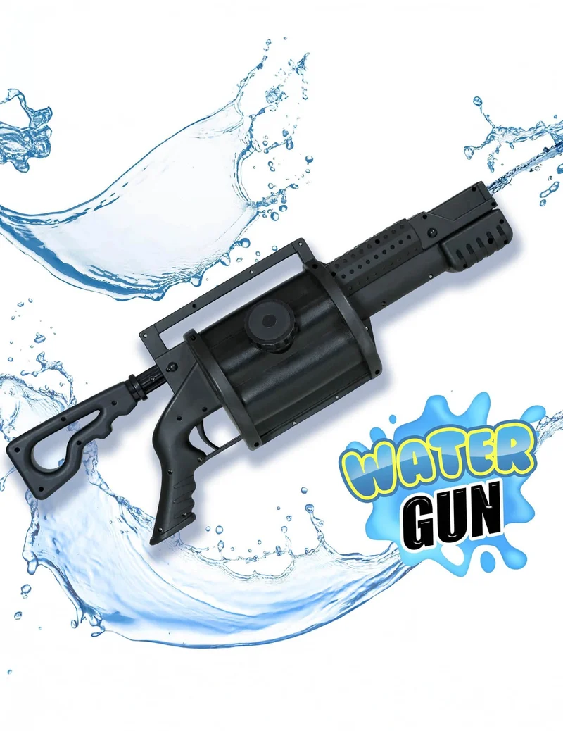 Schwarze Wasserpistole