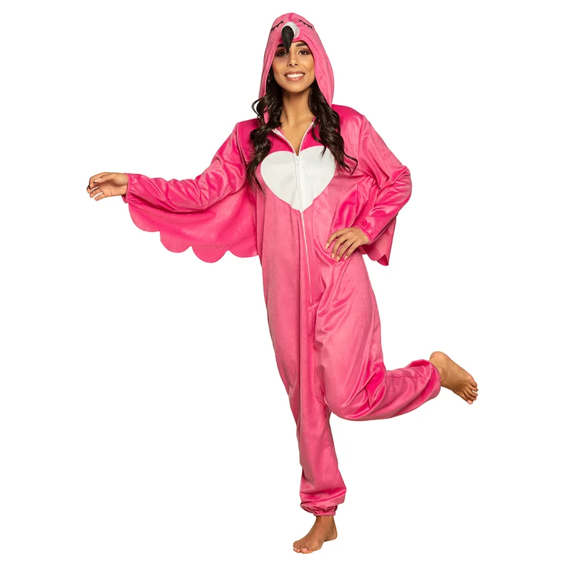 Flamingo Onesie | Flamingokostuum Voor Dames (One Size)