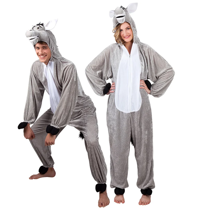 Ezel Onesie | Unisex Ezelkostuum | Voor Kinderen & Volwassenen