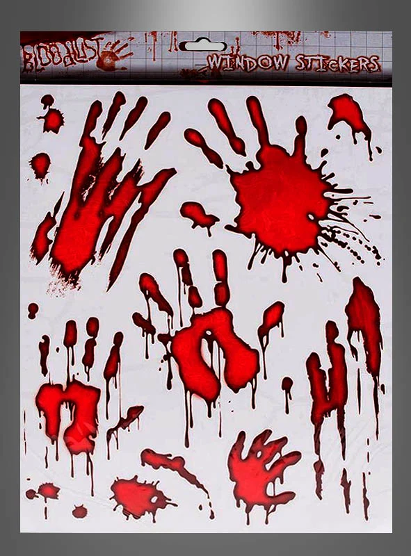 30x36cm Blutige Fliesenaufkleber und Fensterdeko